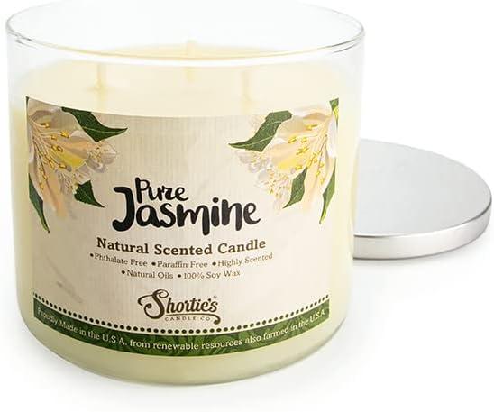 Pure Jasmine Scented Yellow Soy 3 Wick Candle