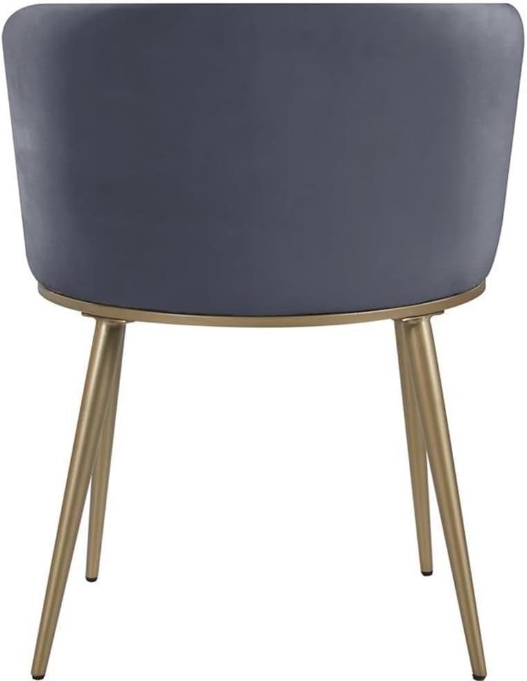 Meridian Furniture Skylar Cream Velvet Dining Chair (Set of 2)