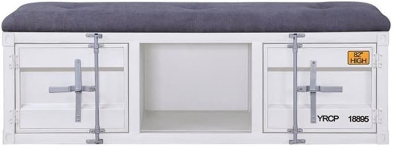 Acme Cargo Fabric Upholstered Storage Bench
