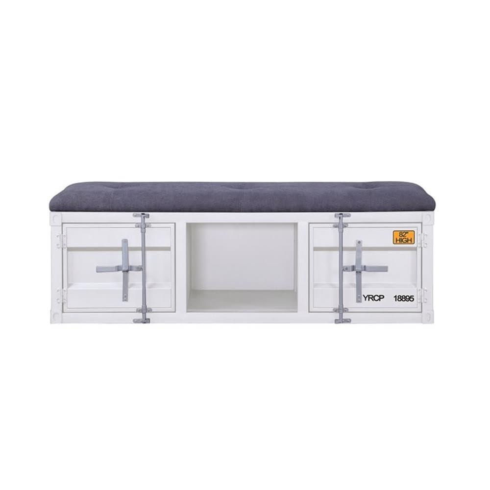 Acme Cargo Fabric Upholstered Storage Bench