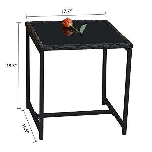 Mercury Row® Preciado 3 Piece Outdoor Patio Set With Cushions-Rocking Chair for Balcony, Lawn and Porch