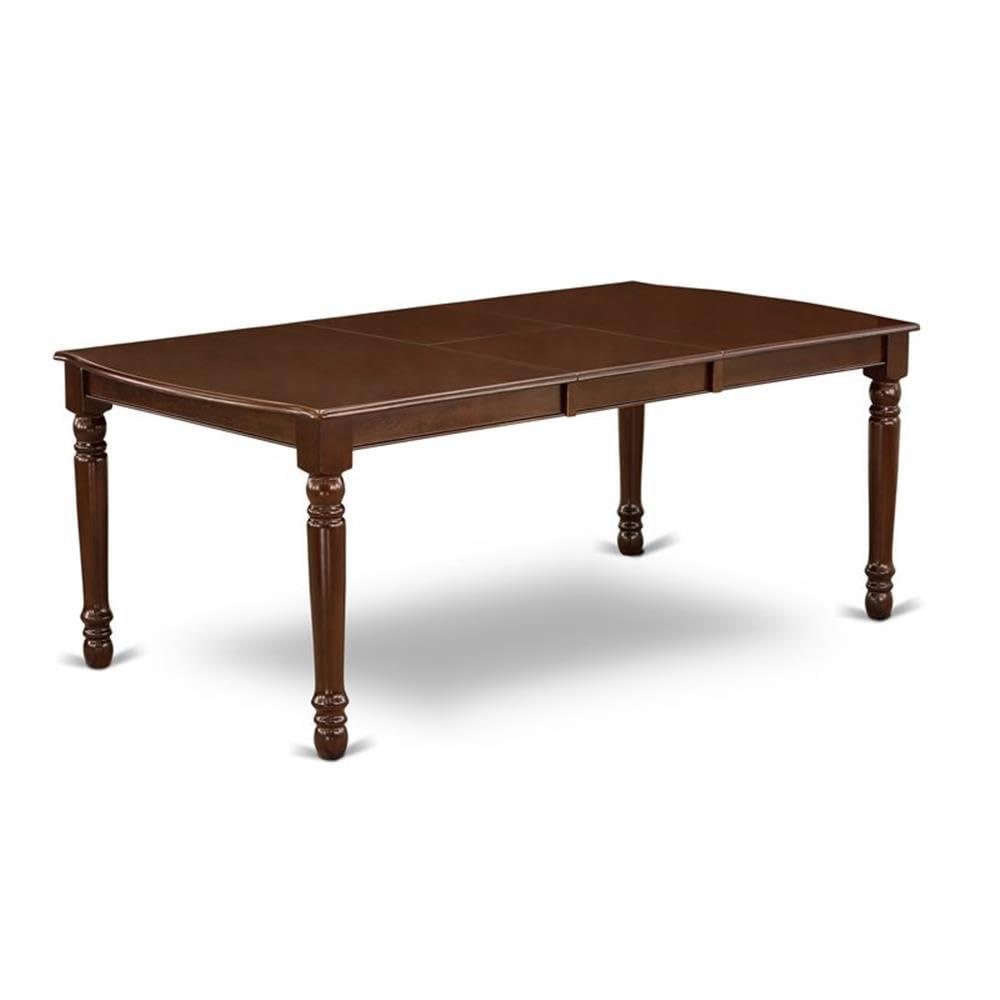 East West Furniture Dover 5-piece Wood Dining Room Set in Mahogany