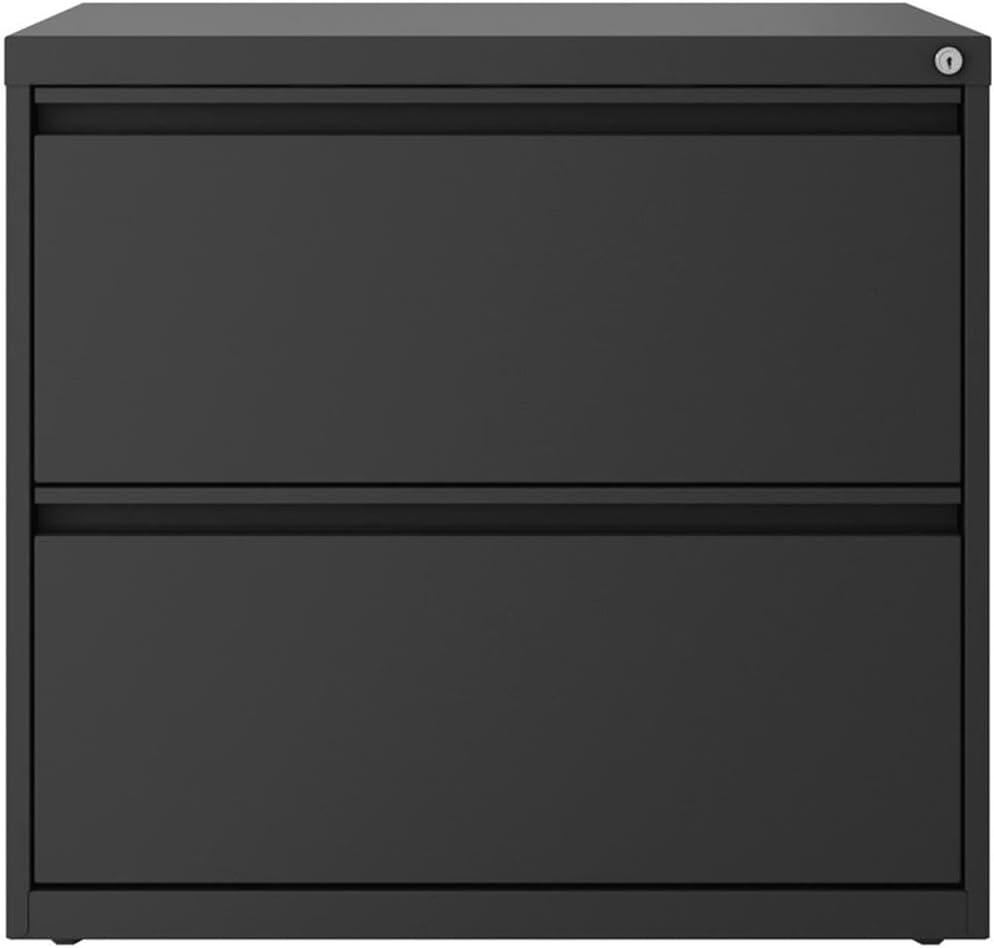 Hirsh 30 inch Wide 2 Drawer Lateral 101 File Cabinet for Home or Office, Charcoal