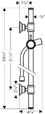 AXOR Montreux Wallbar 32"