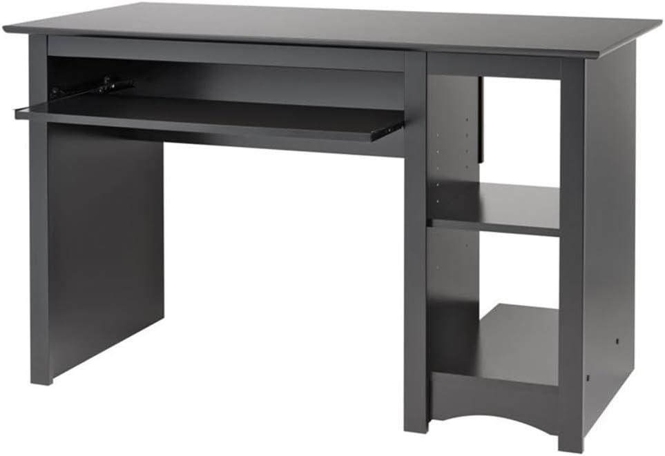 Computer Desk Black - Prepac: Office Workstation with Keyboard Tray & CPU Storage Shelf