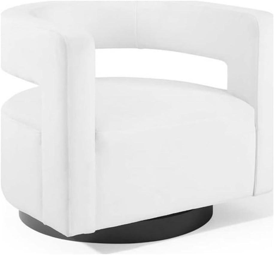 Modway Spin Cutaway Performance Velvet Swivel Armchair