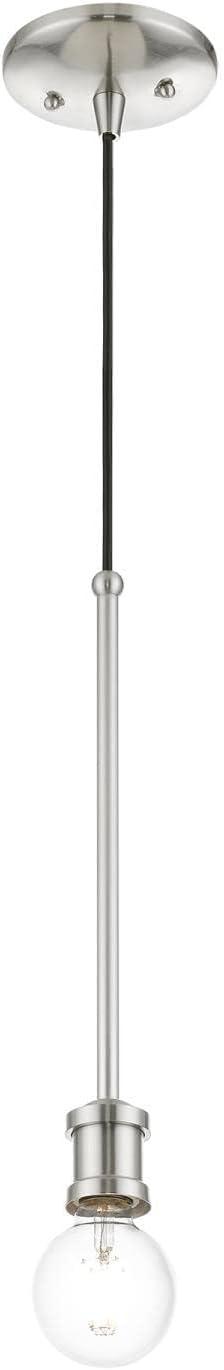 Livex Lighting Lansdale 1 - Light Pendant in Brushed Nickel