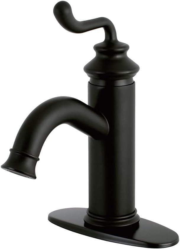 Kingston Brass Royale Single-Handle 1-Hole Deck Mount Bathroom Faucet with Push Pop-Up