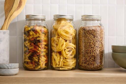 Ball Latch Jars, Glass Storage Jars, 3-Pack