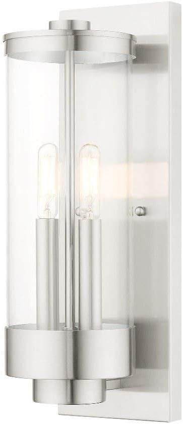 Livex Lighting Hillcrest 2 - Light Wall Light in  Brushed Nickel