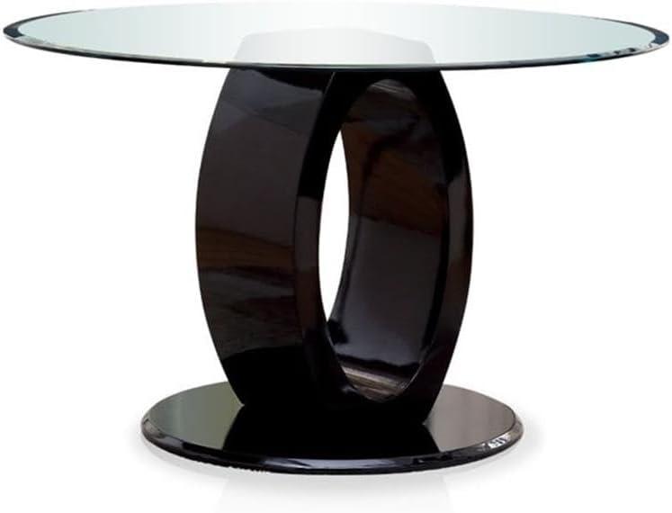 Bowery Hill Round Dining Table in Black