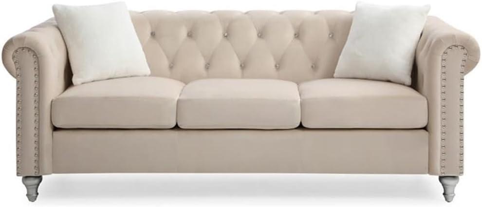 Glory Furniture Bailey 65'' Velvet Loveseat