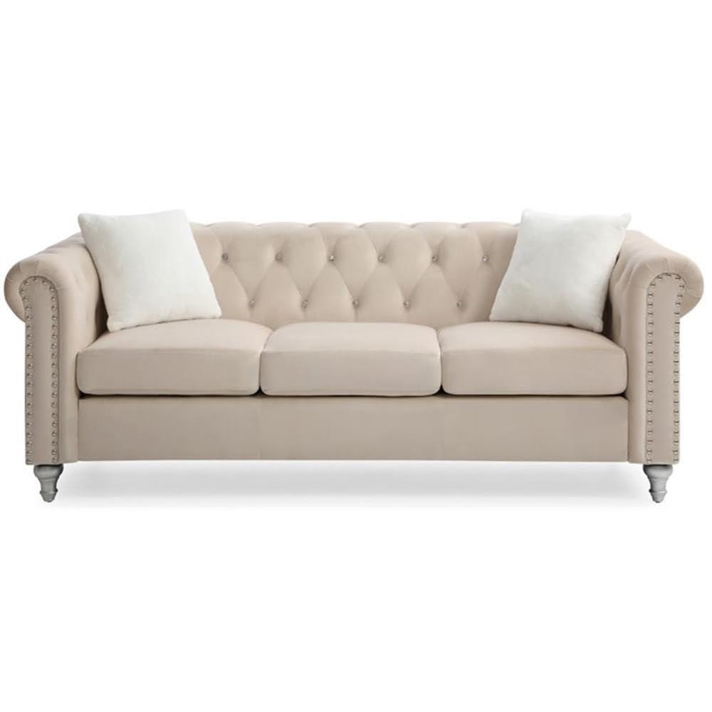 Glory Furniture Bailey 65'' Velvet Loveseat