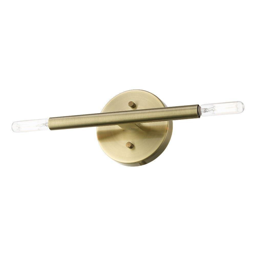 Livex Lighting Copenhagen 2 - Light Wall Light in  Antique Brass