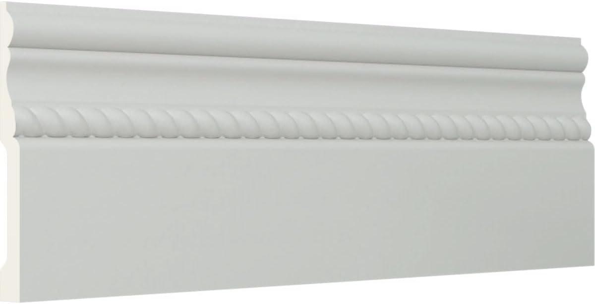 Ekena Millwork Oslo Rope Baseboard Moulding (2-Pack)