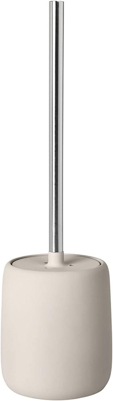 SONO 15.37" Ceramic Toilet Brush and Holder
