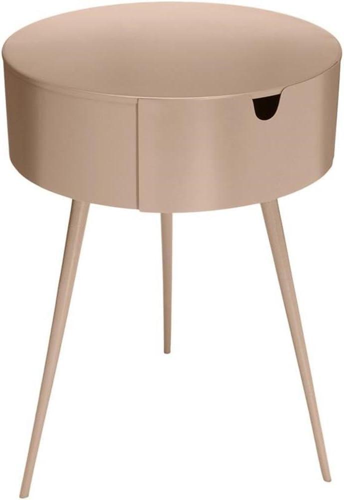 Meridian Furniture Bali Pink Metal Nightstand