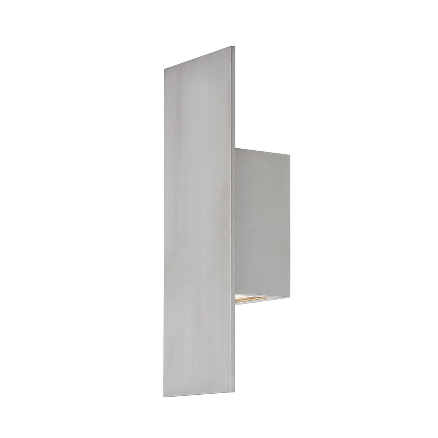 WAC Lighting Icon 14" 2-Light Aluminum Indoor and Outdoor Wall Light in Gray