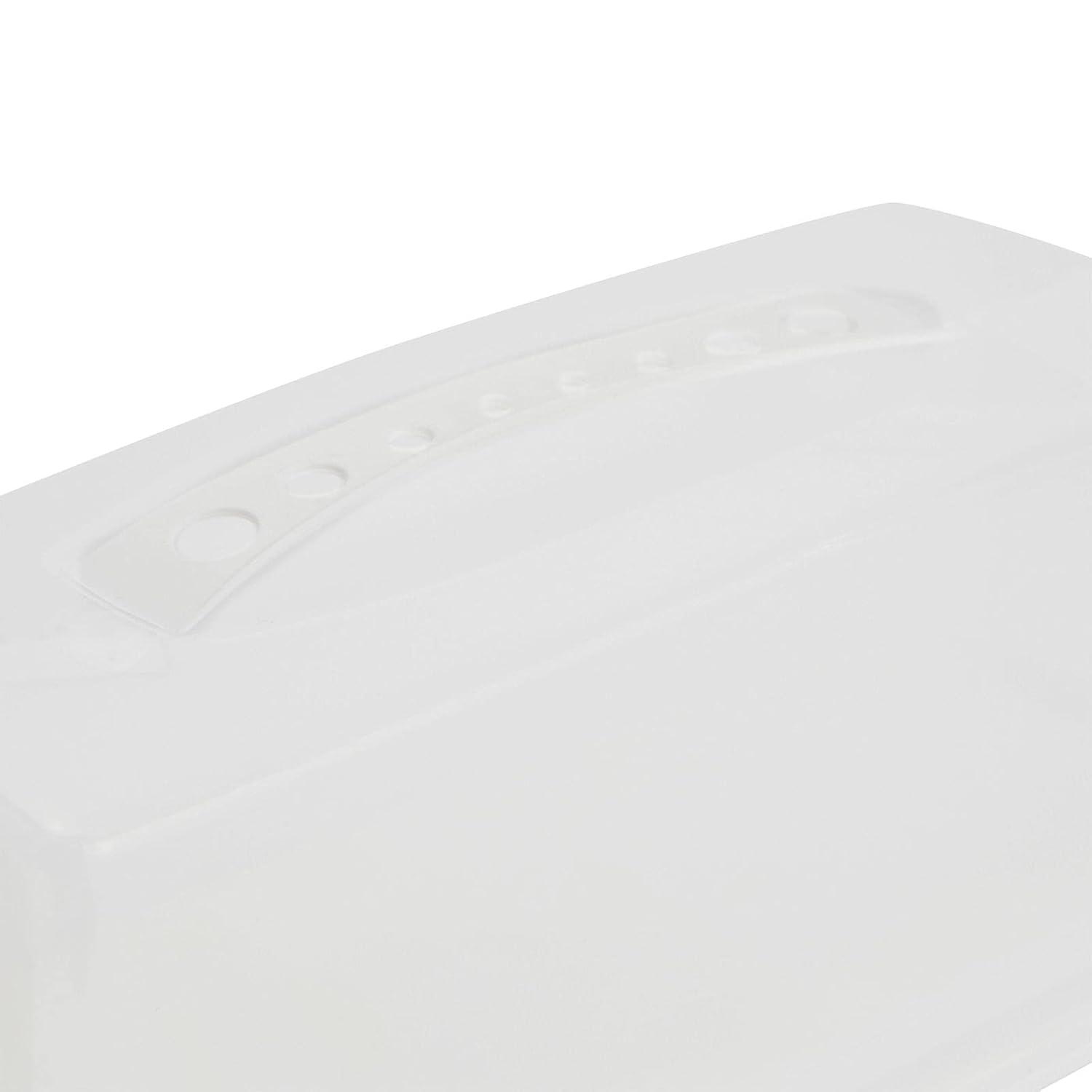 Juvale Plastic Bread Box Container with Lid and Handle, Storage Container for Kitchen (14.5 x 5.75 x 6.25 In)