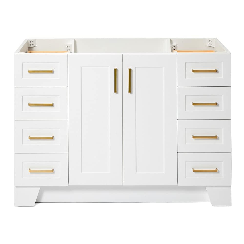 Ariel Q043s-R-Bc Taylor 42" Single Wood Vanity Cabinet - White