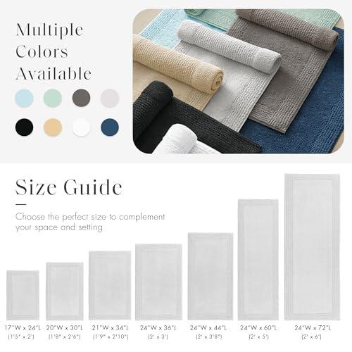 Splendor 100% Cotton Tufted 3000 GSM Reversible Bath Rug
