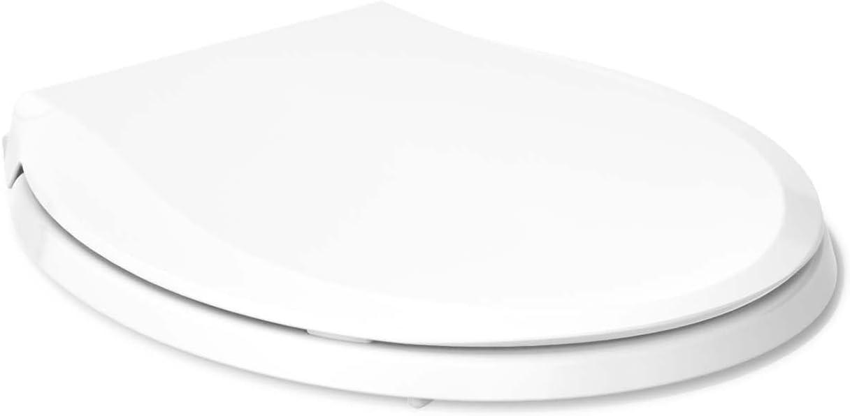 Kohler Cachet Round-Front Toilet Seat with Quiet-Close Lid and Seat and Grip-Tight Bumpers K-4639-RL-0