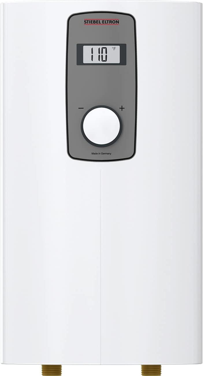 Compact White Electric Tankless Water Heater for Under Sink