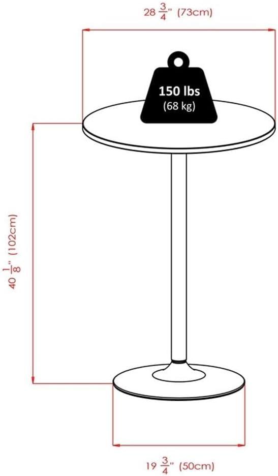 Summit 3-Pc Pub Table Set, 28" Table and 2 Stools