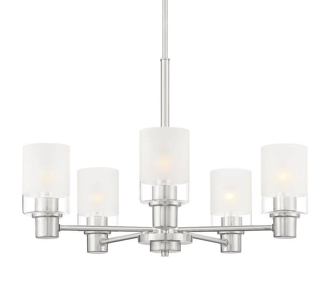 Designers Fountain Cedar Lane 5 Light Brushed Nickel Chandelier, D236M-5CH-BN