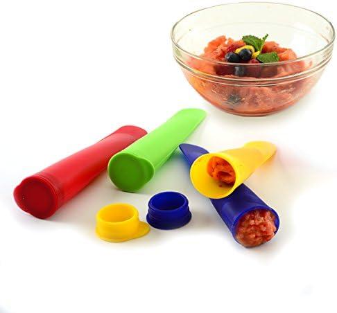 Norpro 4 Piece Silicone Ice Pop Maker Set, Assorted Colors