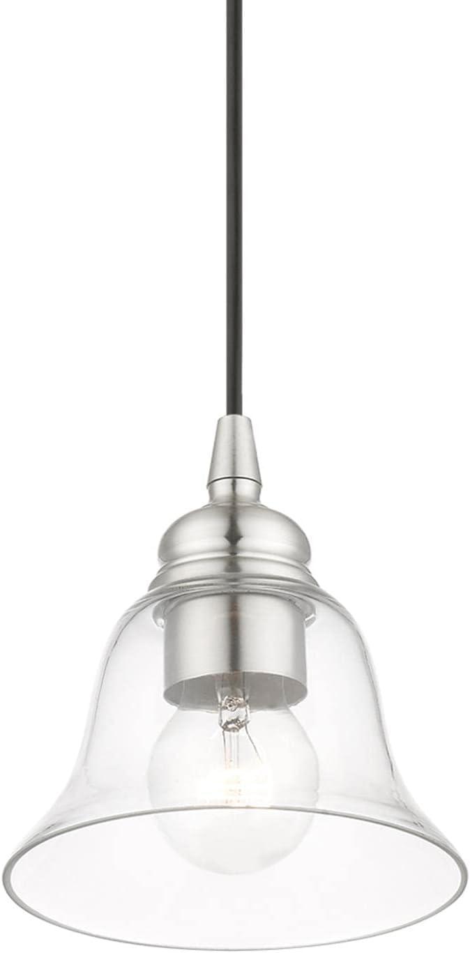 Livex Lighting Moreland 1 - Light Pendant in Brushed Nickel