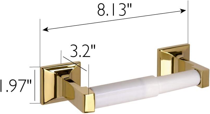 Millbridge Metal Toilet Paper Holder in Polished Brass