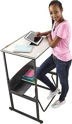 Safco Products Company AlphaBetter® Metal Adjustable Height Open Front Desk