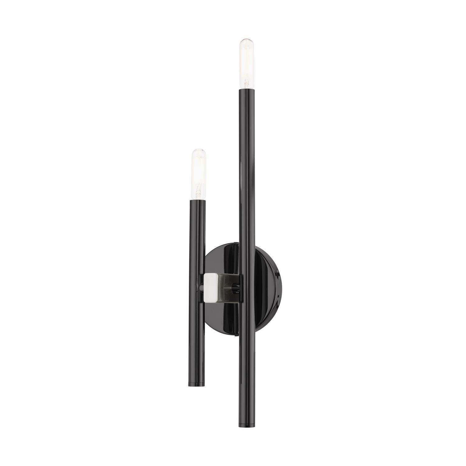 Livex Lighting Denmark 2 - Light Wall Light in  Black Chrome