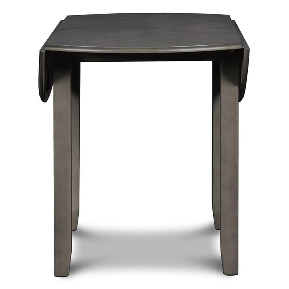 New Classic Furniture,Gia 3-Piece 42" Wood Round Dining Set With 2 Chairs In Gray