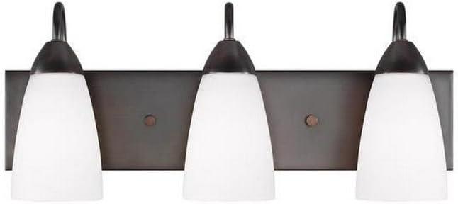 Generation Lighting 4420203-710 Seville Three - Light Wall/Bath Vanity Style Fixture, Bronze