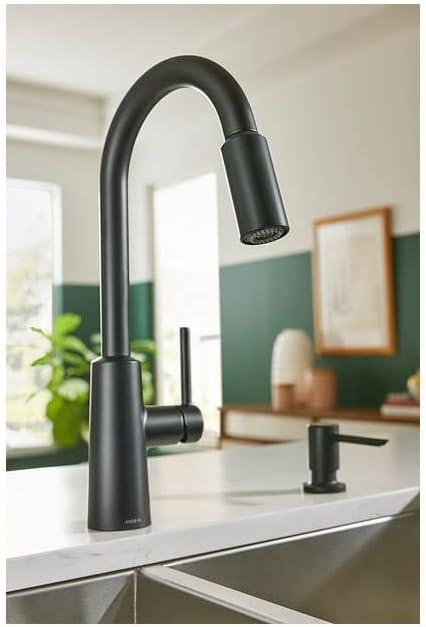 Moen Nori One Handle Matte Black Kitchen Faucet Model No. 87066BL