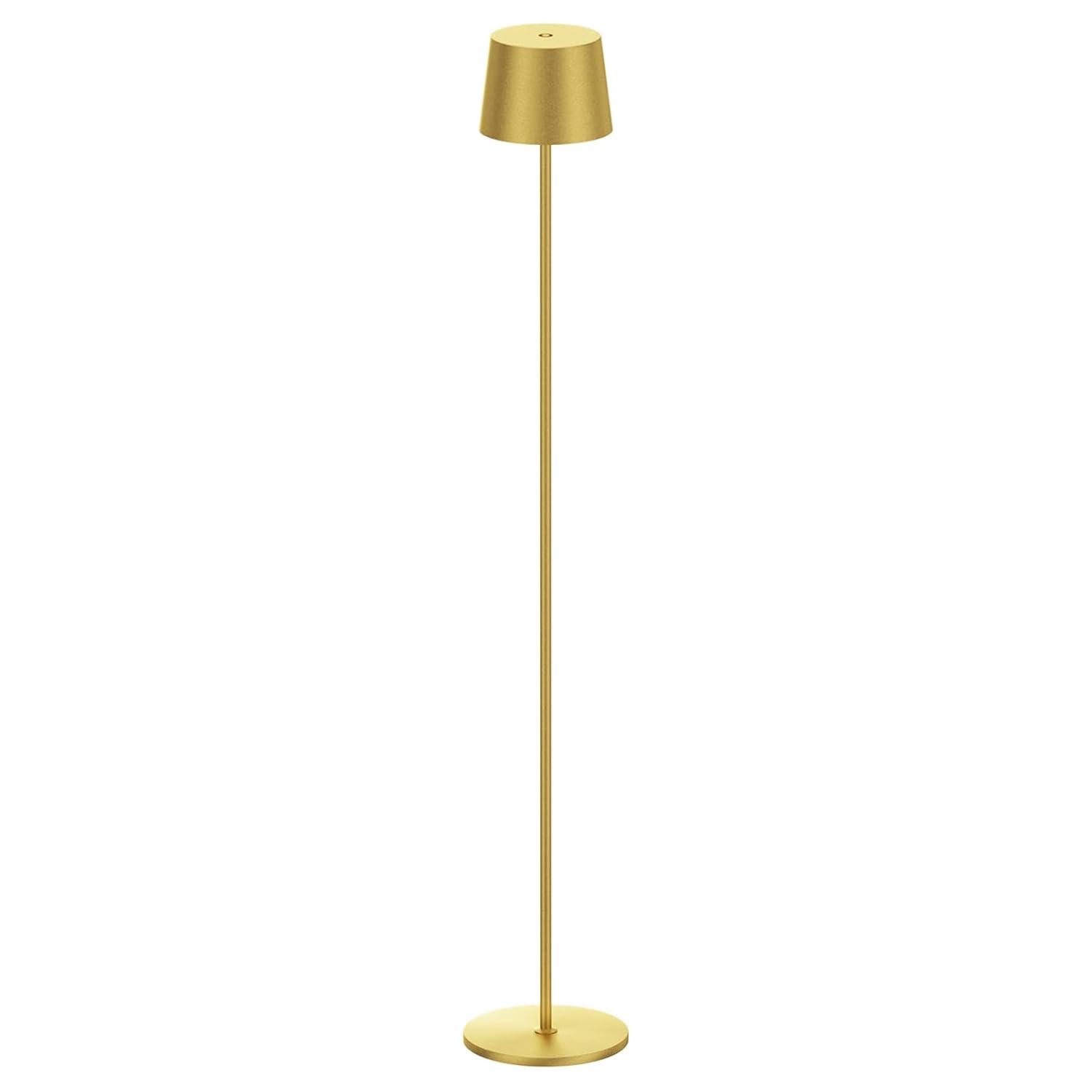 Cordless Floor Lamp, 7000mAh Battery, IP54 Waterproof, Adjustable Height, Indoor/Outdoor/Outdoor Modern Standing Lamp (White)