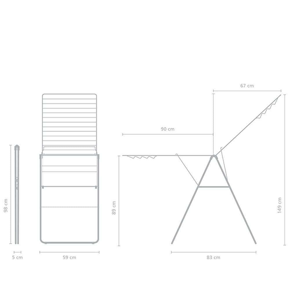 Brabantia Brabantia HangOn Foldable Clothes Drying Rack - 82 Feet (25m)