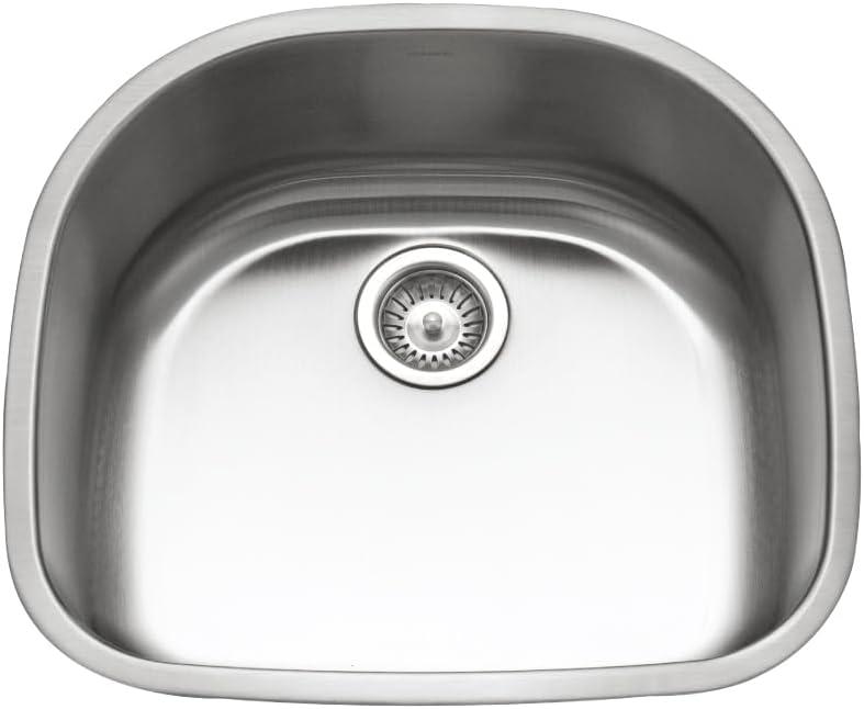 Medallion Designer 23.69'' L Undermount Single Bowl Stainless Steel Kitchen Sink