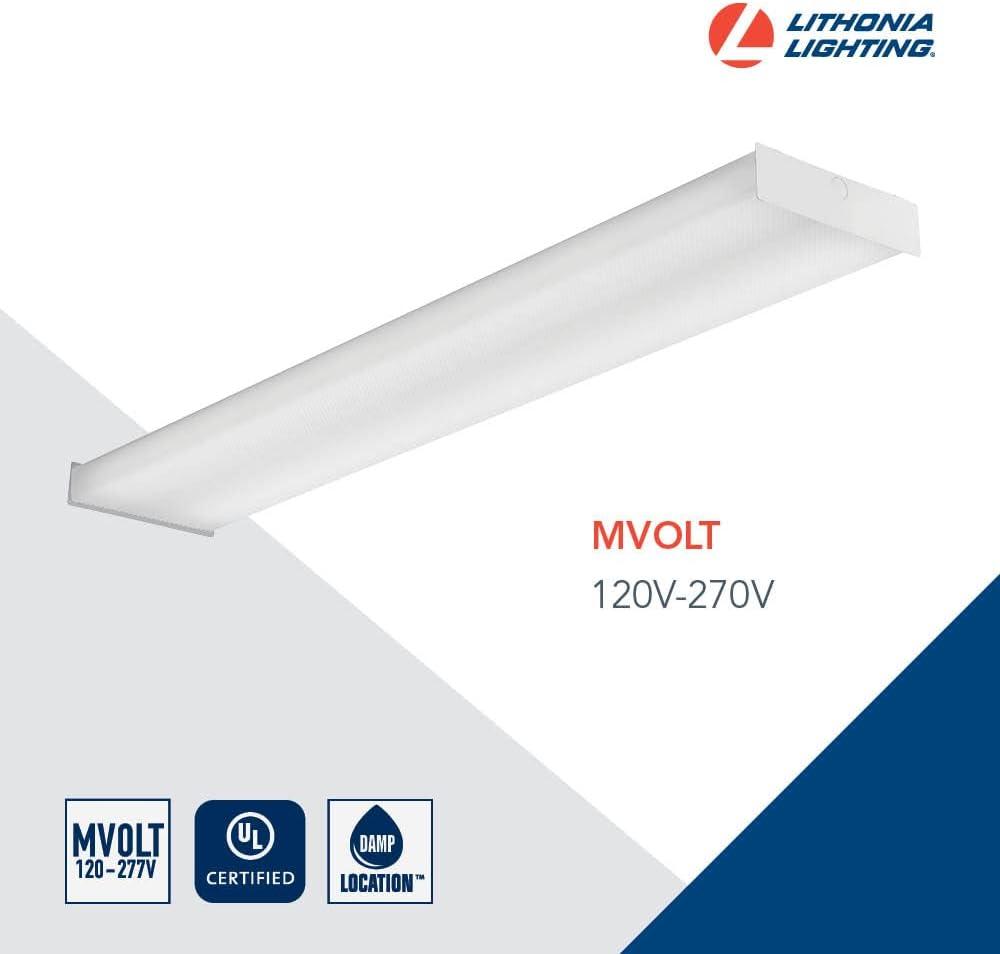 White Acrylic 48'' LED Dimmable Flush Mount Light