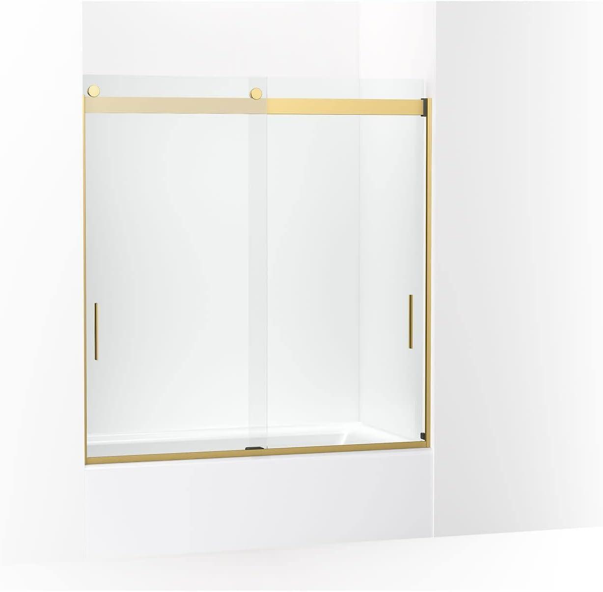 Levity 59.62" x 62" Bypass Bath Door with CleanCoat® Technology
