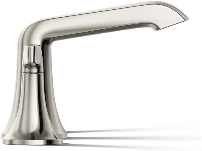 Polished Chrome Widespread Bathroom Faucet with Lever Handles