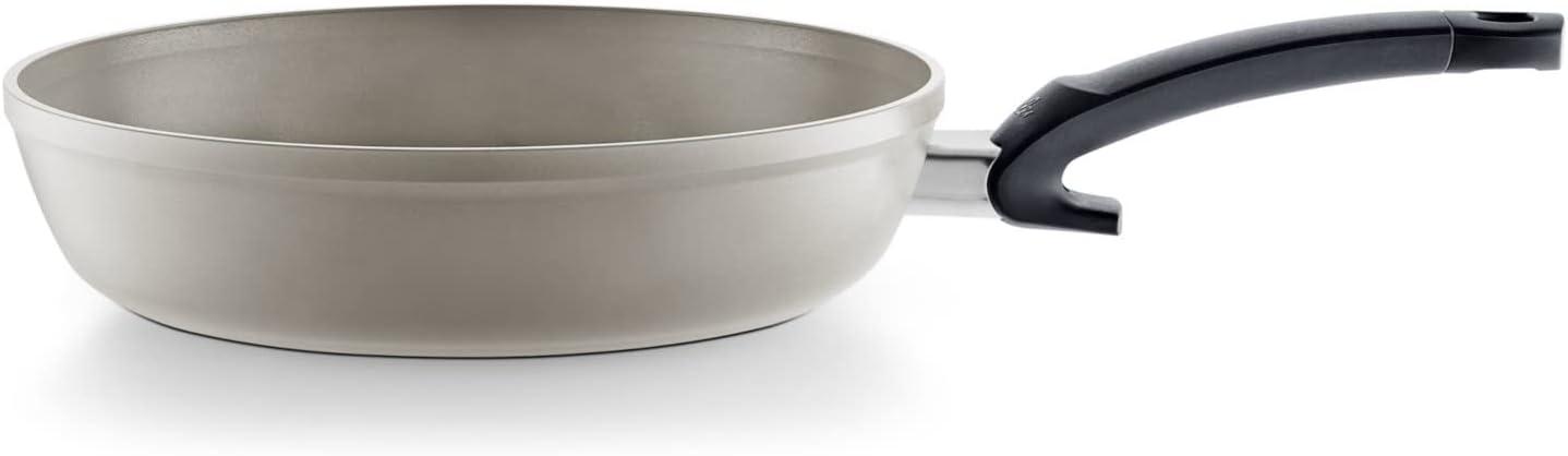 8 Inch Warm Grey Aluminum Ceramic Non-Stick Frying Pan