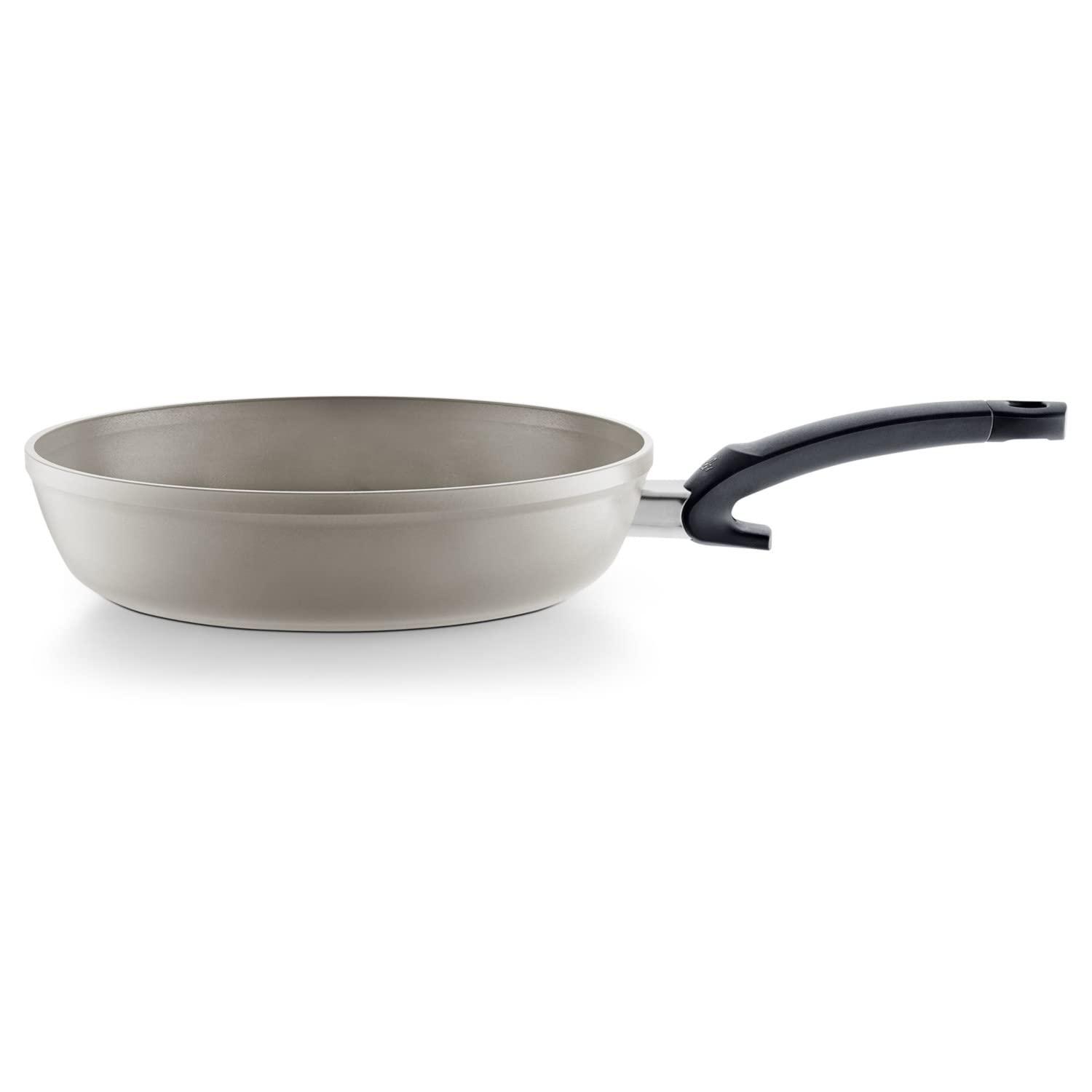 8 Inch Warm Grey Aluminum Ceramic Non-Stick Frying Pan