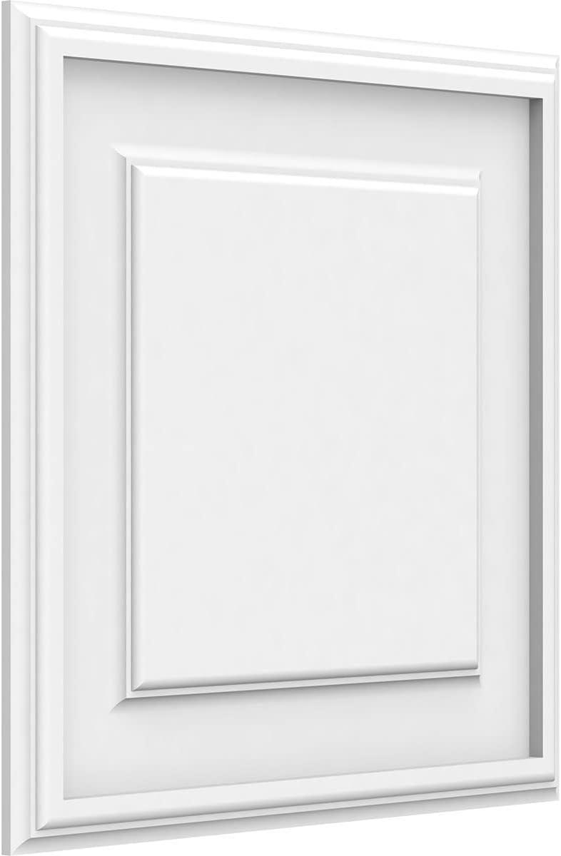 White 16'' x 16'' Raised Decorative Wall Panel