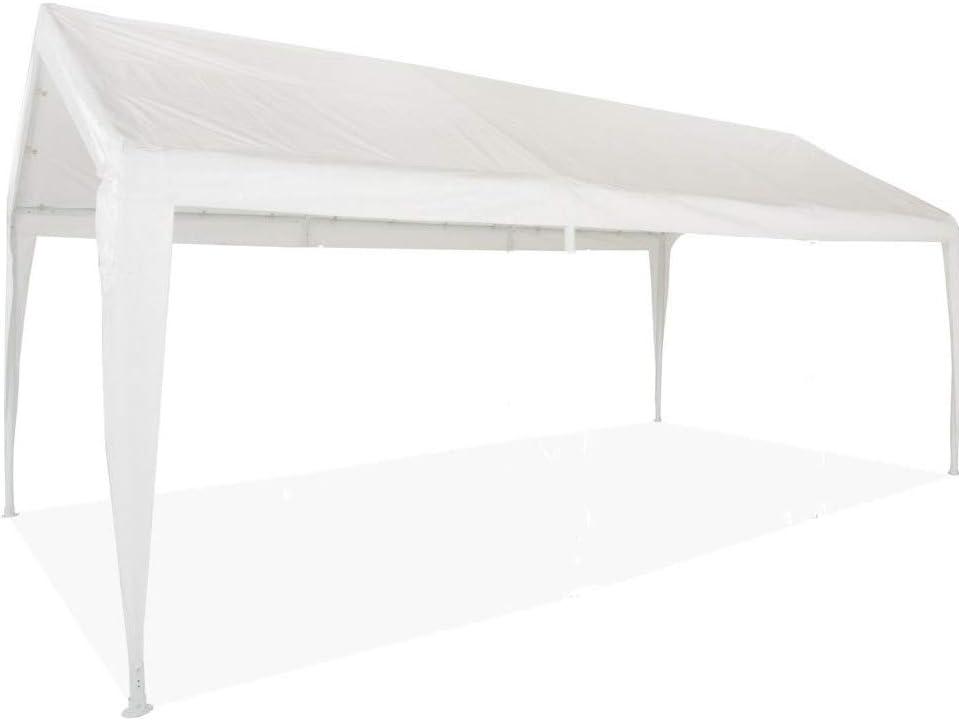 White 10x20 Water-Resistant Canopy Cover with Aluminum Leg Skirts