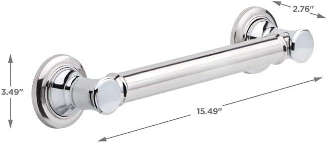 12-Inch Stainless Steel Traditional Wall Mount Grab Bar