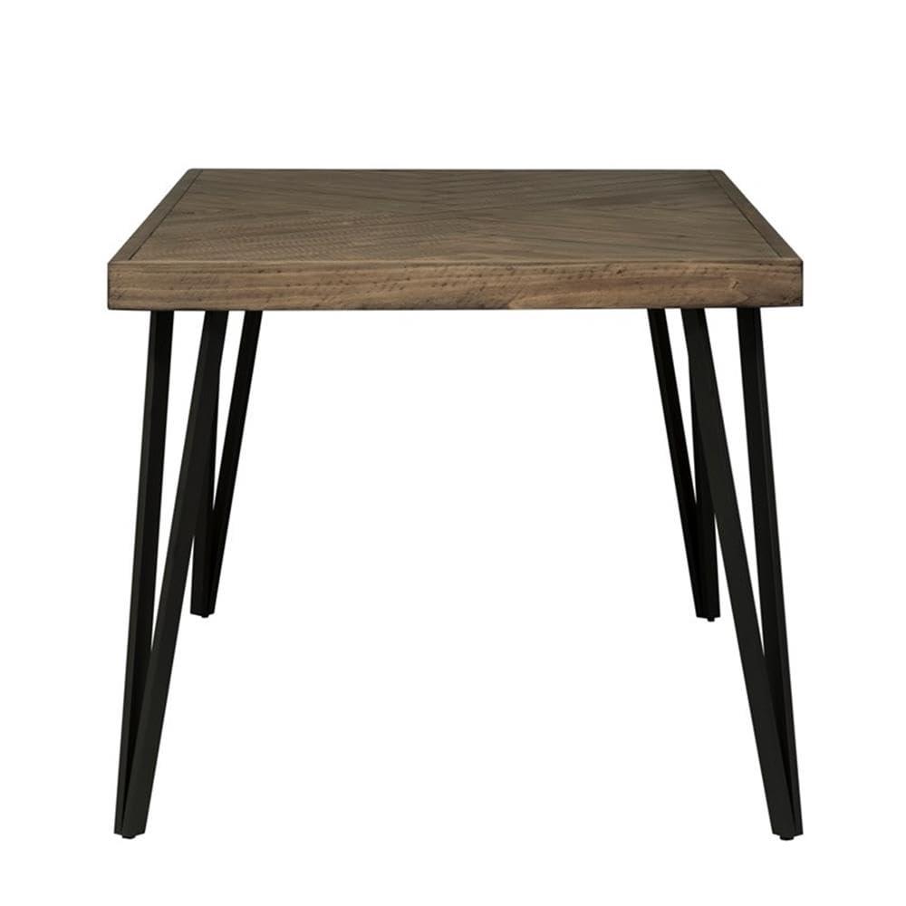 Horizons Light Brown 7 Piece Wood Rectangular Table Set