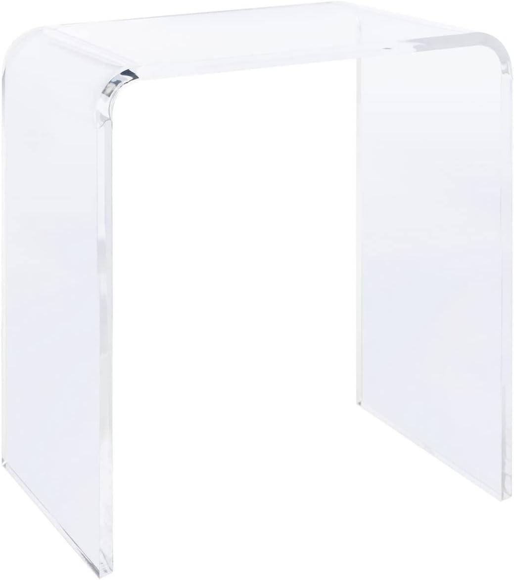 Pryor Acrylic Side Table - Clear - Safavieh.